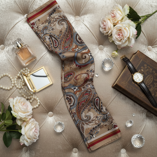 Caramel Paisley Bloom