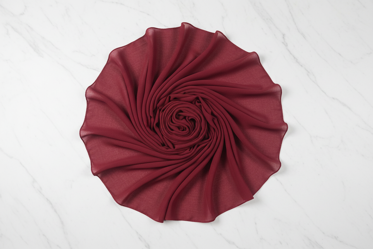 Velvet Wine — Georgette Soft Drape Stole