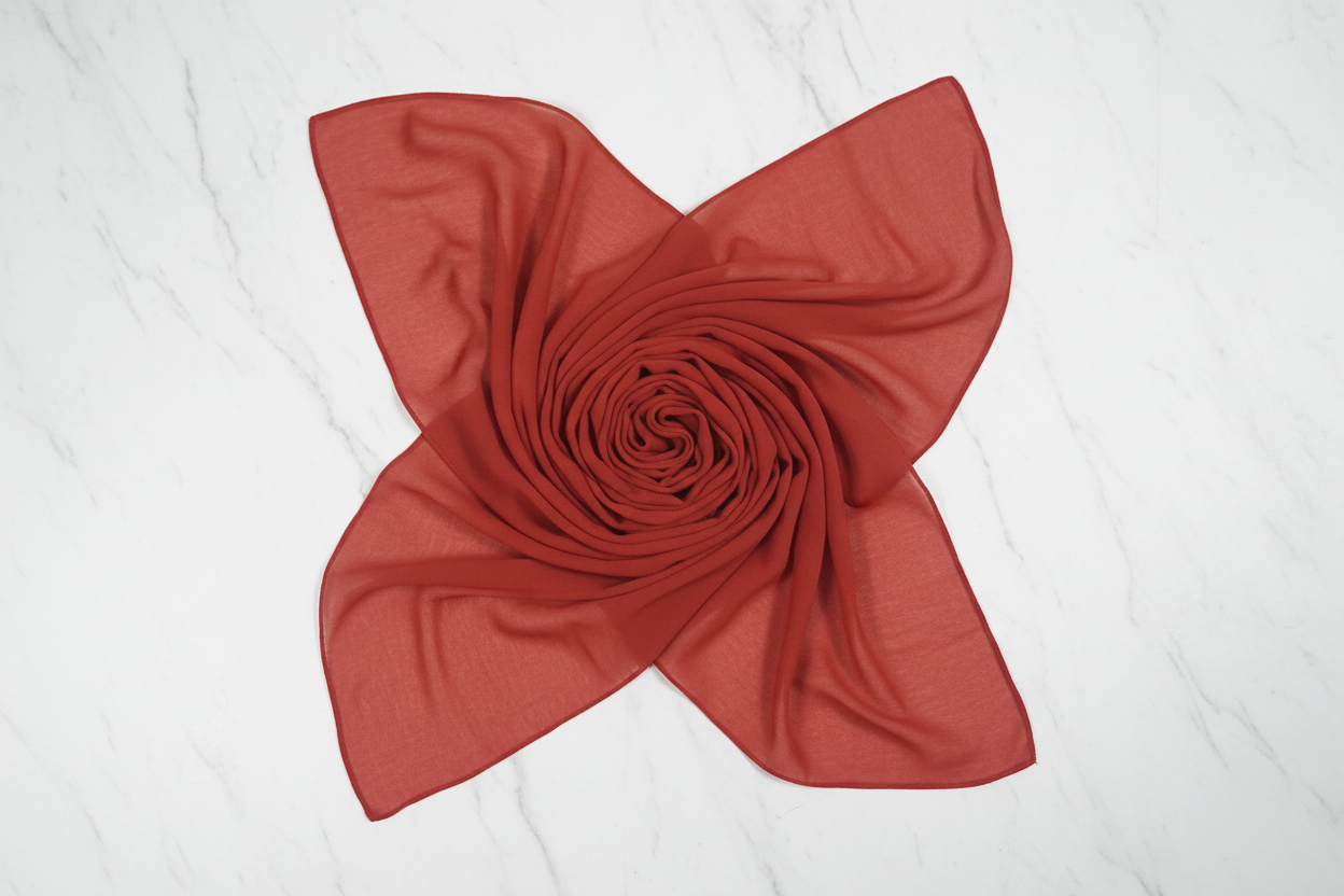 Rust Ember — Georgette Soft Drape Stole