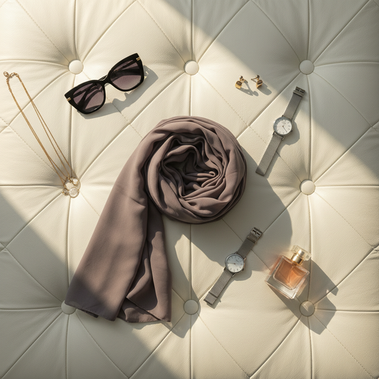 Ash Veil — Georgette Soft Drape Stole