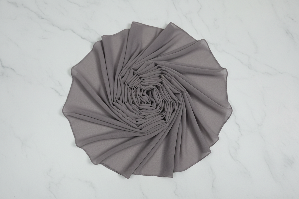 Ash Veil — Georgette Soft Drape Stole