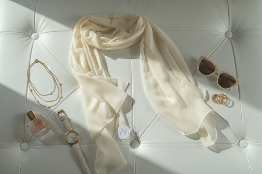 Vanilla Silk — Georgette Soft Drape Stole