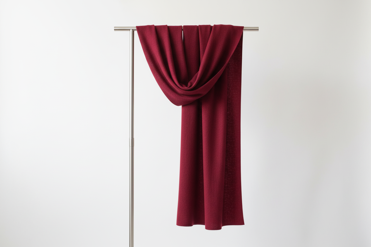 Crimson Wine — Malaysian Georgette Scarf