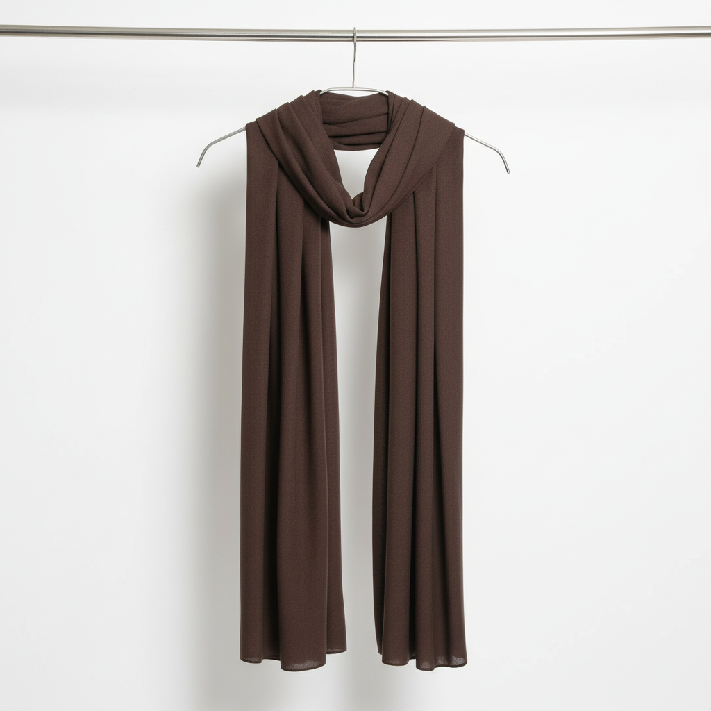 Coffee Veil — Malaysian Georgette Scarf