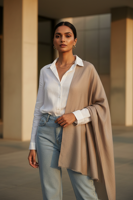 Mushroom Ash — MOJA Jersey Scarf