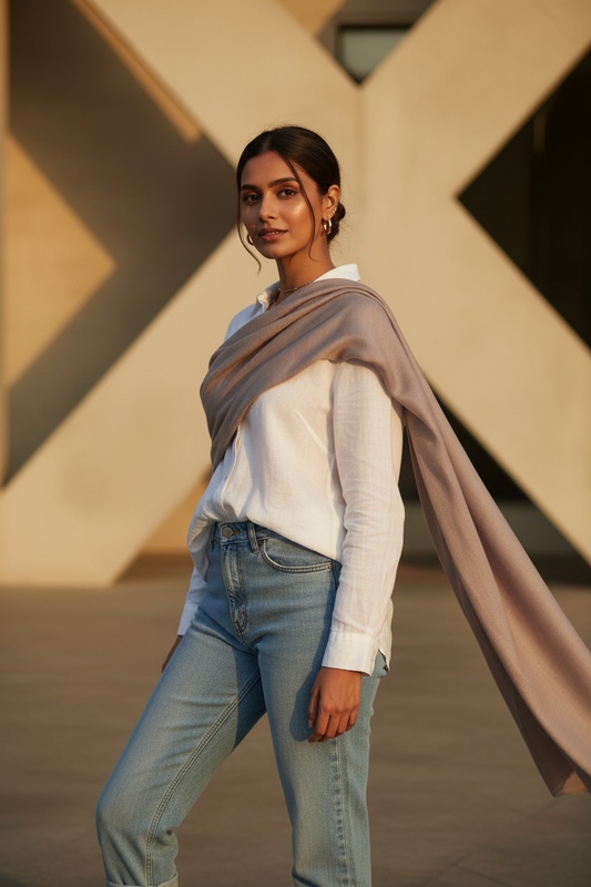 Taupe Mist — MOJA Jersey Scarf