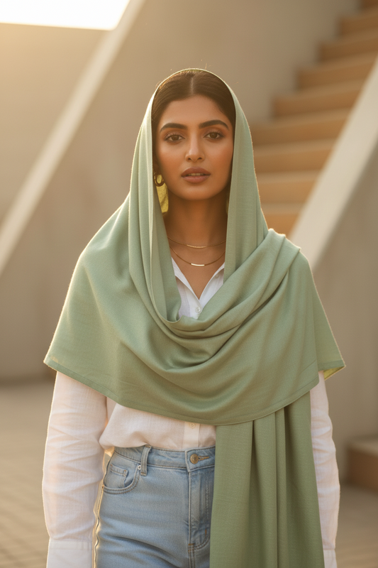 Mint Mist — MOJA Jersey Scarf