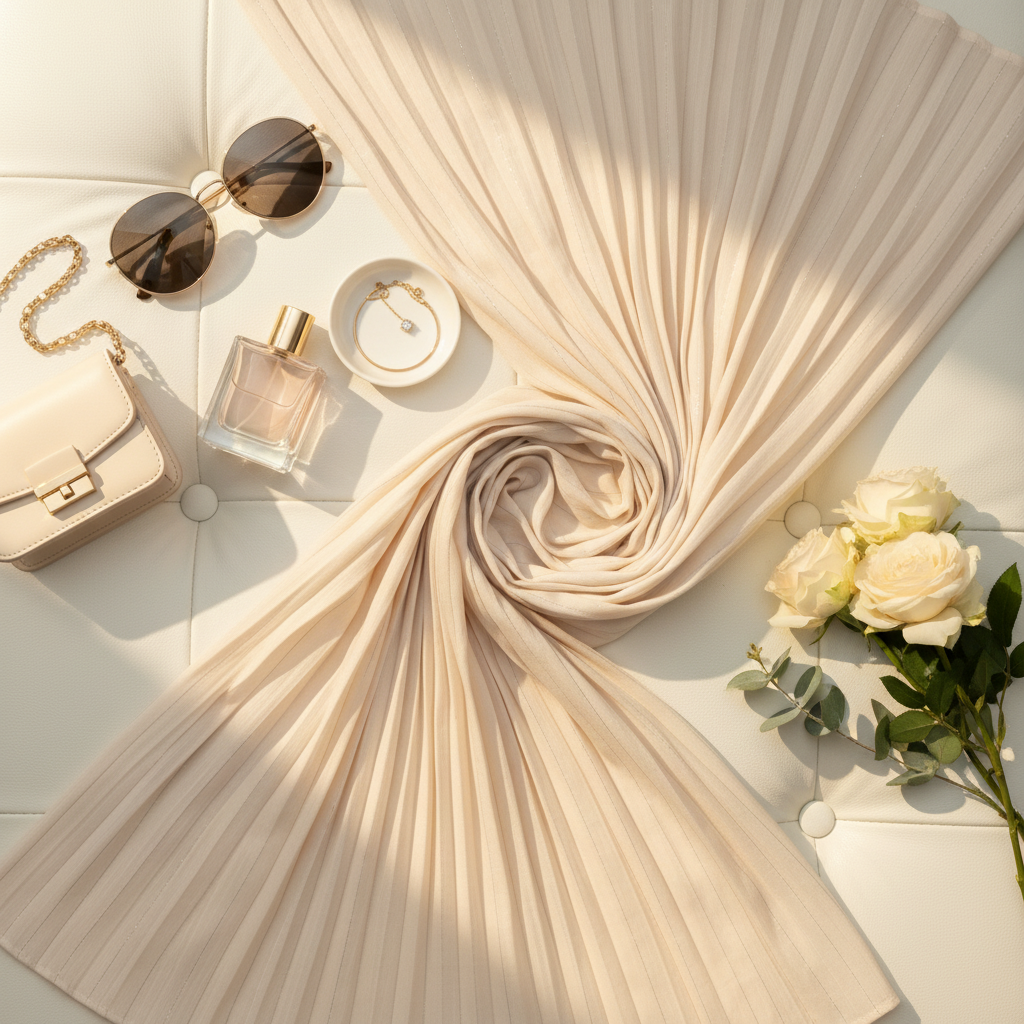 Champagne Mist — Cotton Scarf