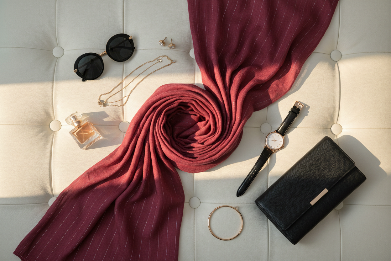 Wine Luxe — Cotton Scarf