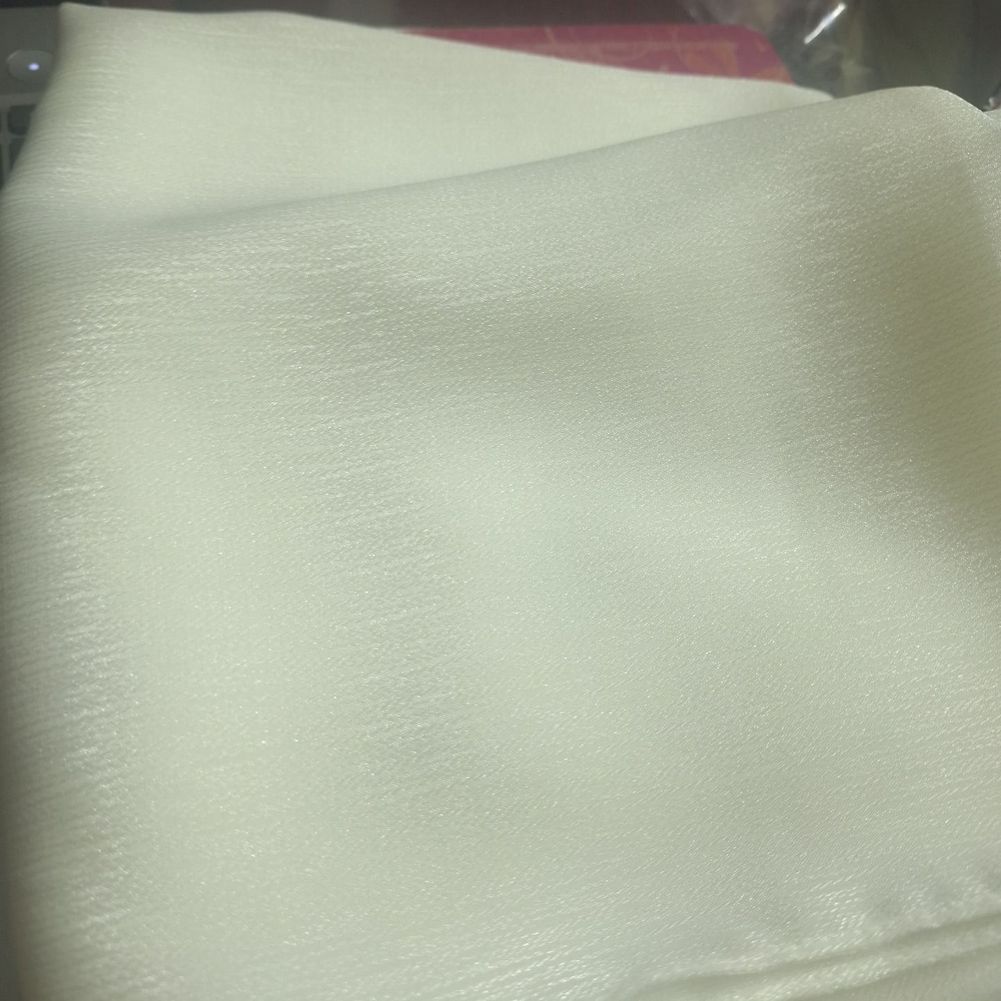 Ivory Whisper — Chiffon Scarf