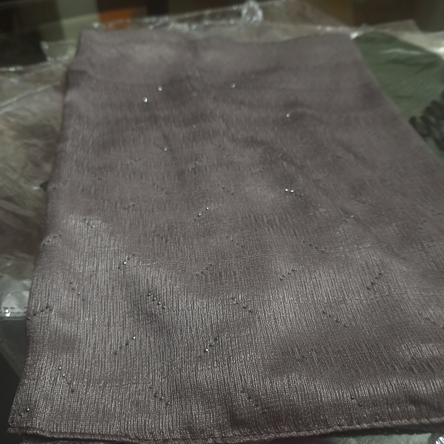 Ash Shimmer — Chiffon Scarf