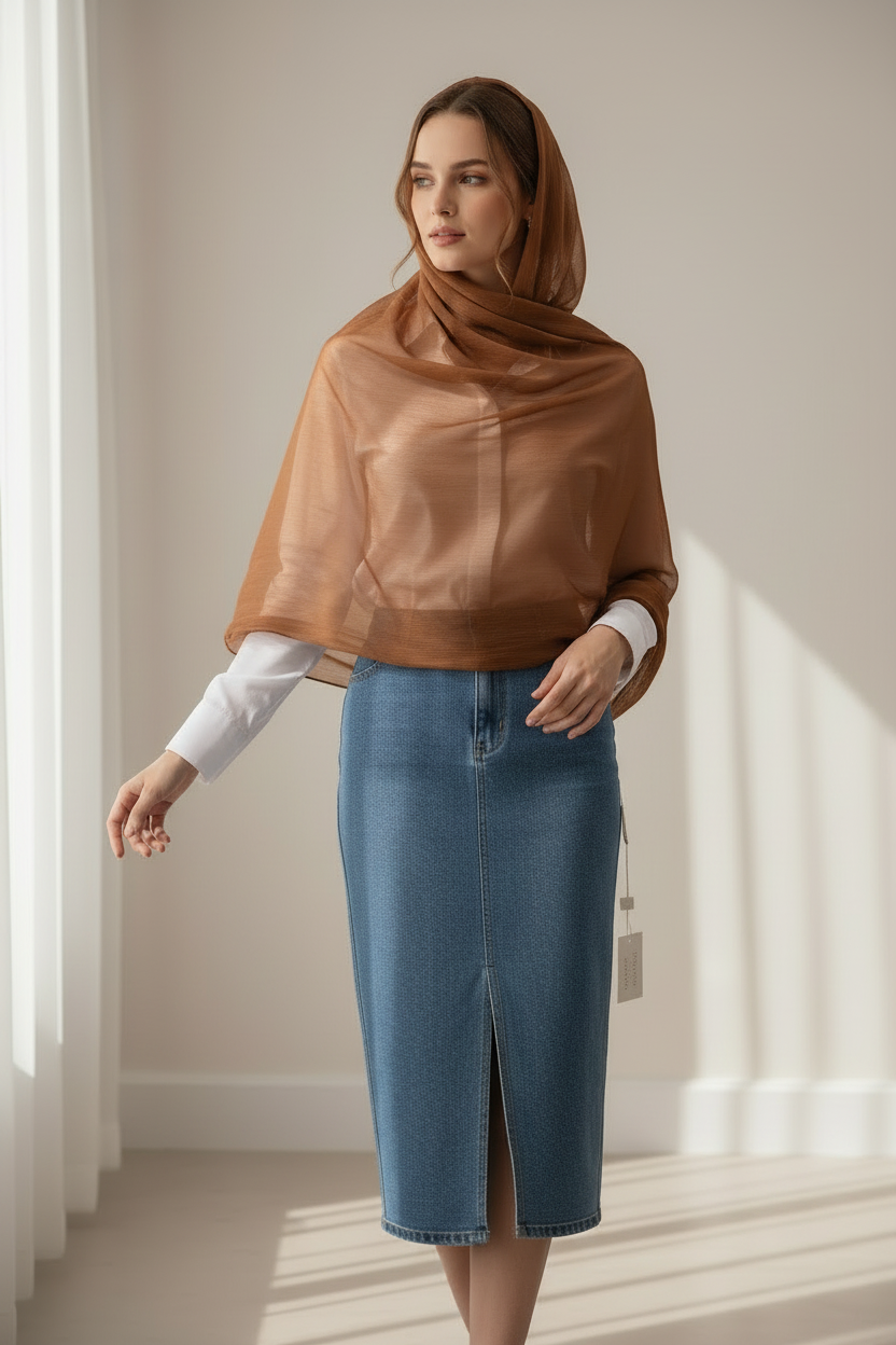 Maple Gold — Zera Organza Scarf