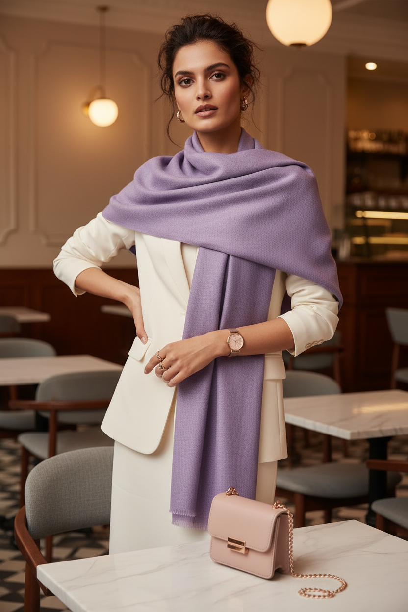 Lilac Whisper — Modal Silk Soft Drape Stole