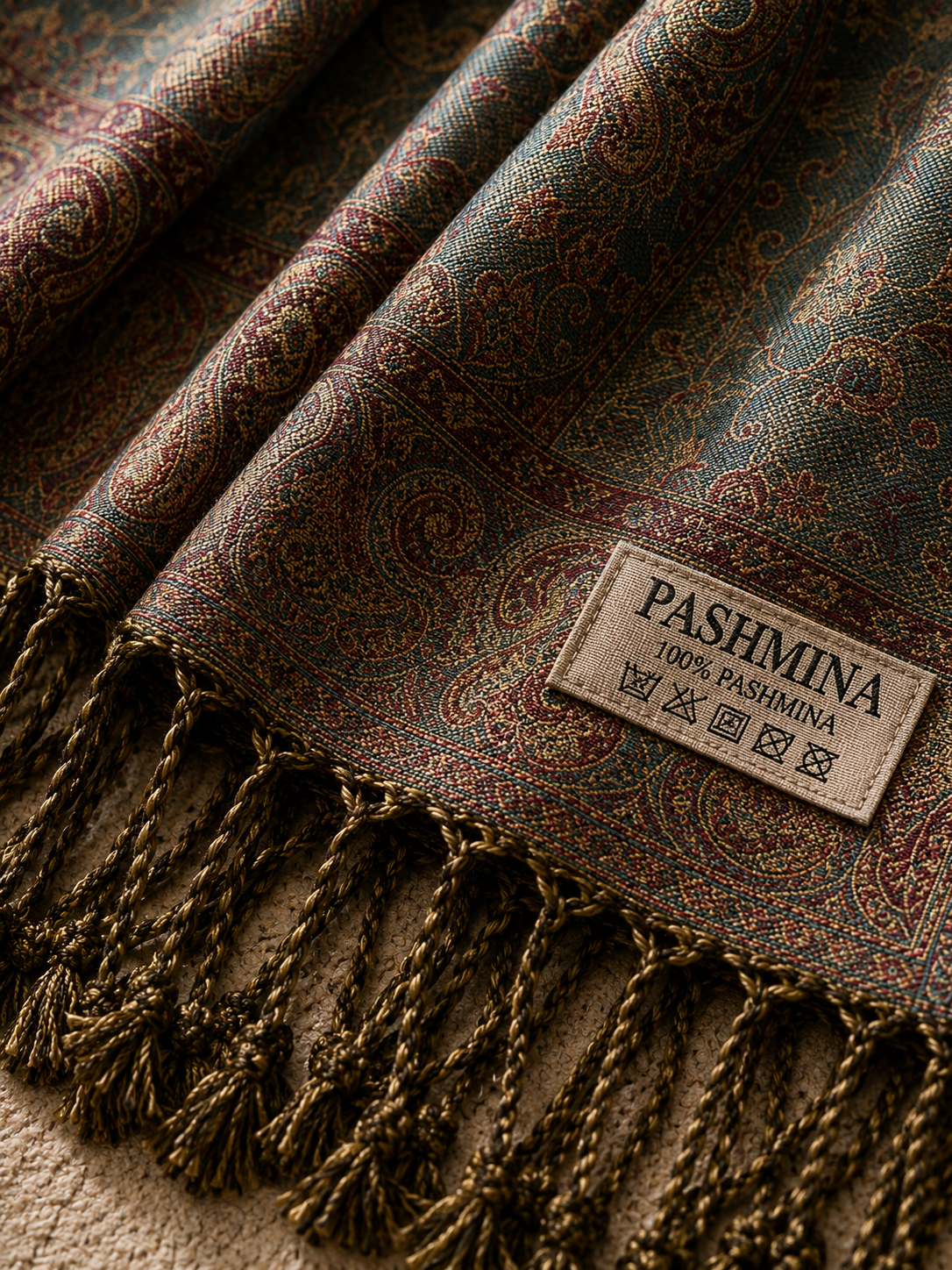 Moss Heritage - Premium Pashmina Stole
