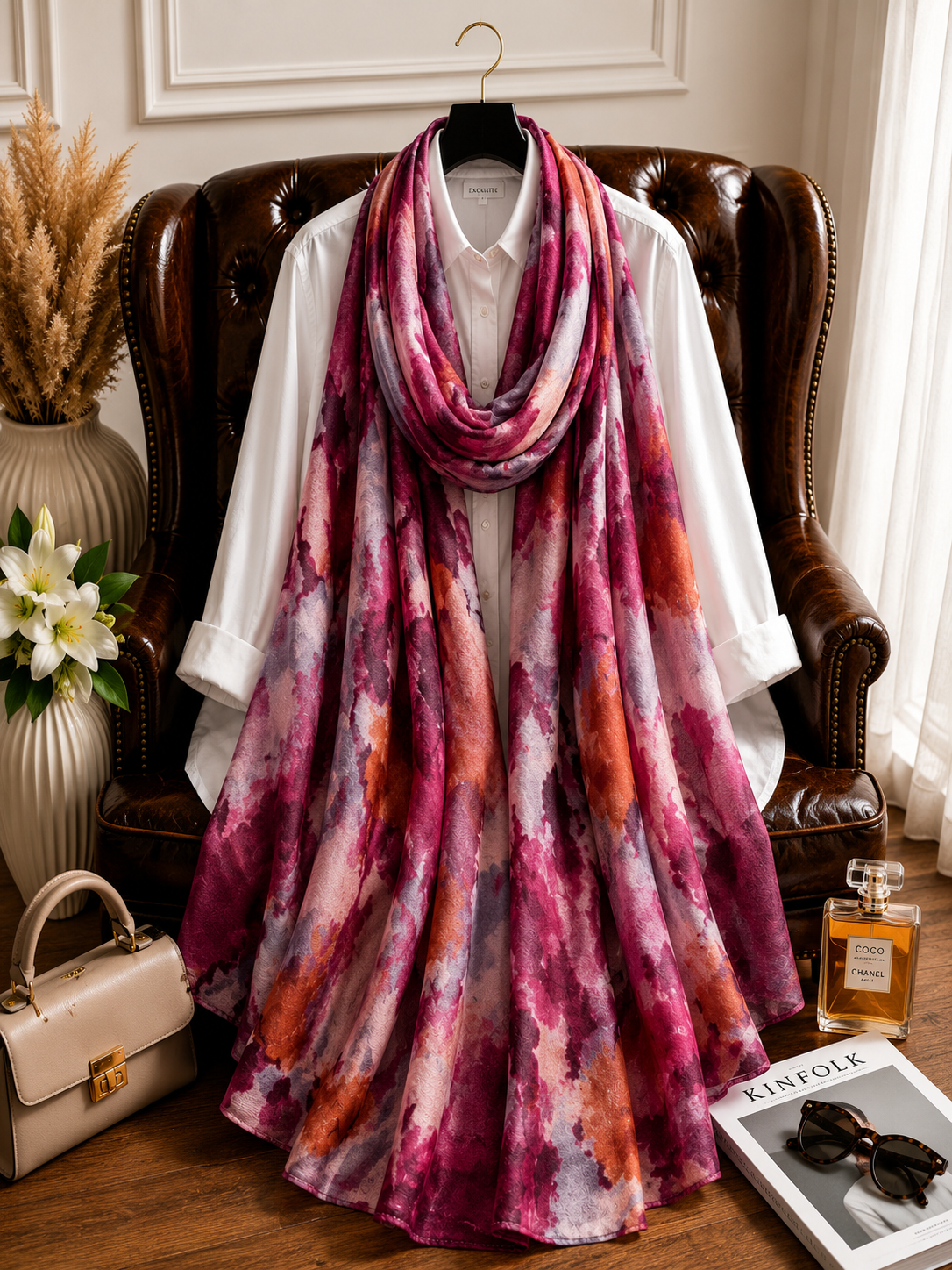 Mulberry Mist - Modal Cotton Scarf