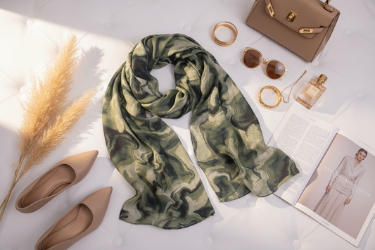 Sage Whisper - Modal Cotton Scarf