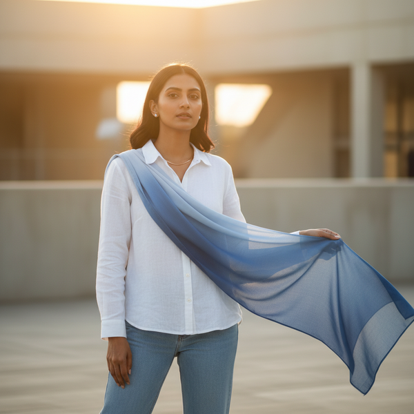 Ombre Georgette Scarves