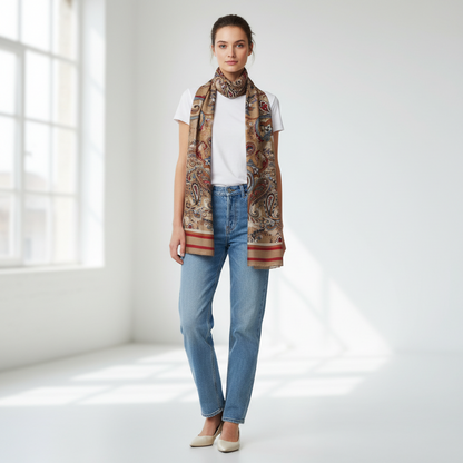 Caramel Paisley Bloom