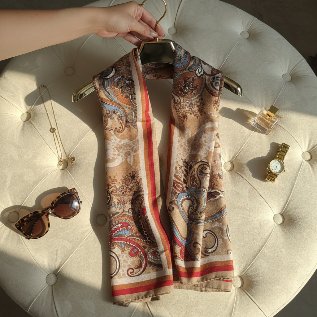 Caramel Paisley Bloom