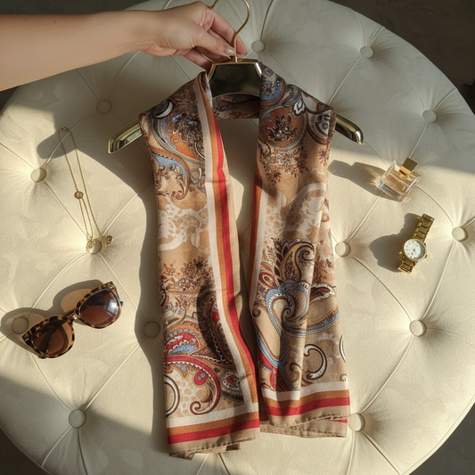 Caramel Paisley Bloom