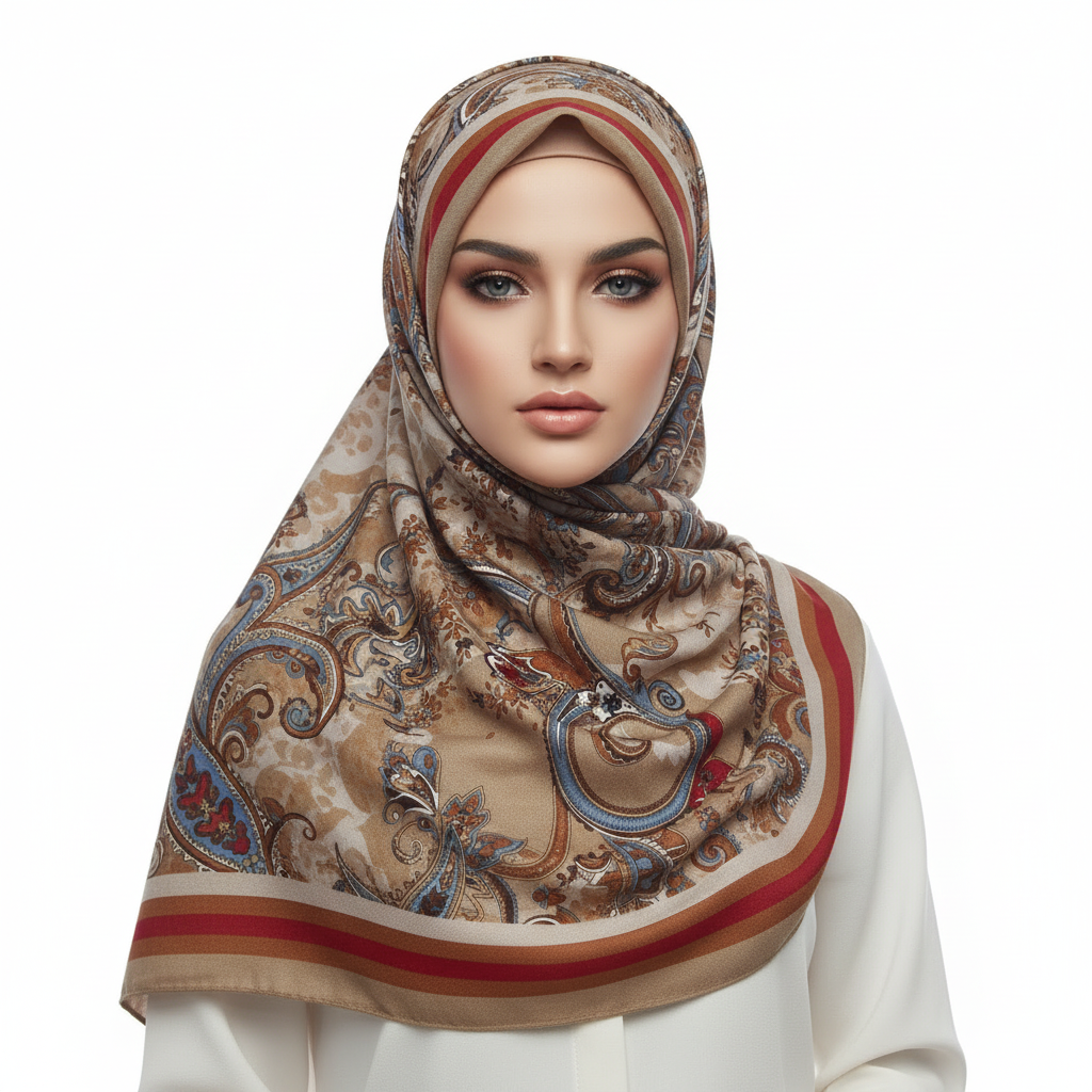 Caramel Paisley Bloom