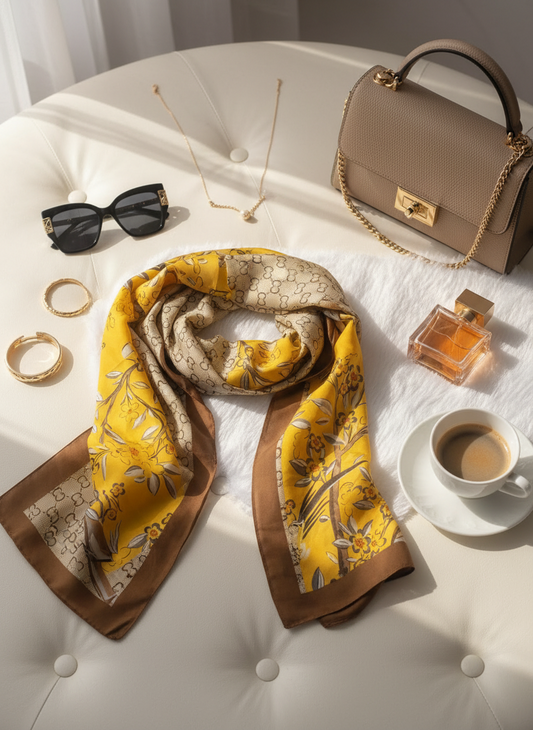 Marigold Royale — Silk Feel Satin Scarf