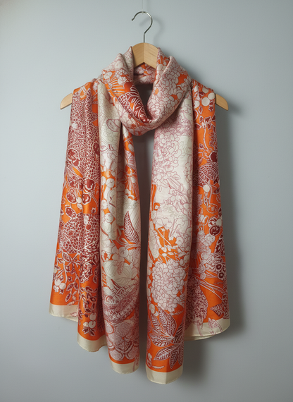 Sunset Tapestry Silk Scarf