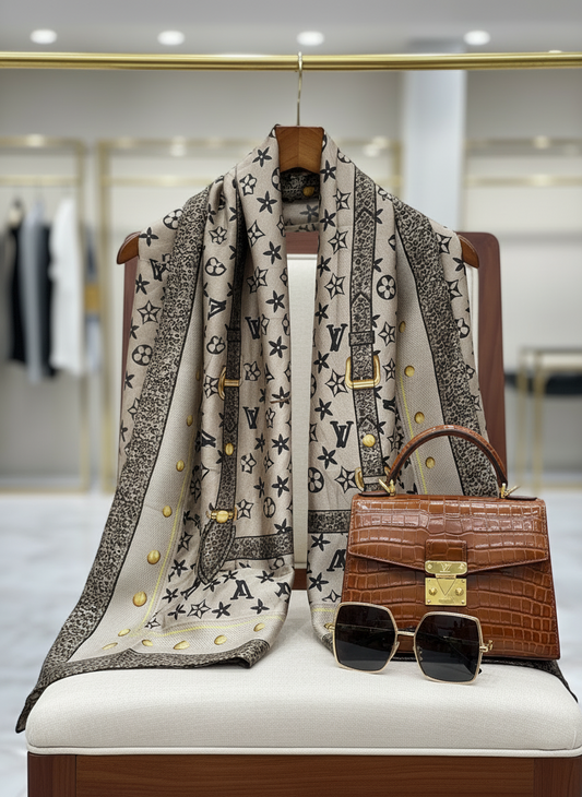 Champagne Regent Silk Scarf