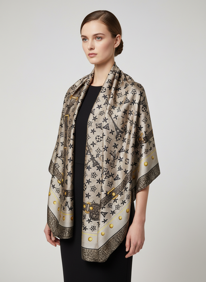 Champagne Regent Silk Scarf