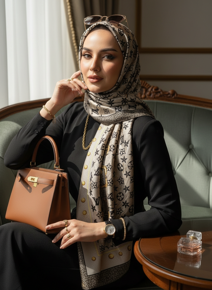 Champagne Regent Silk Scarf