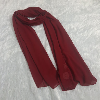 Velvet Wine — Georgette Soft Drape Stole