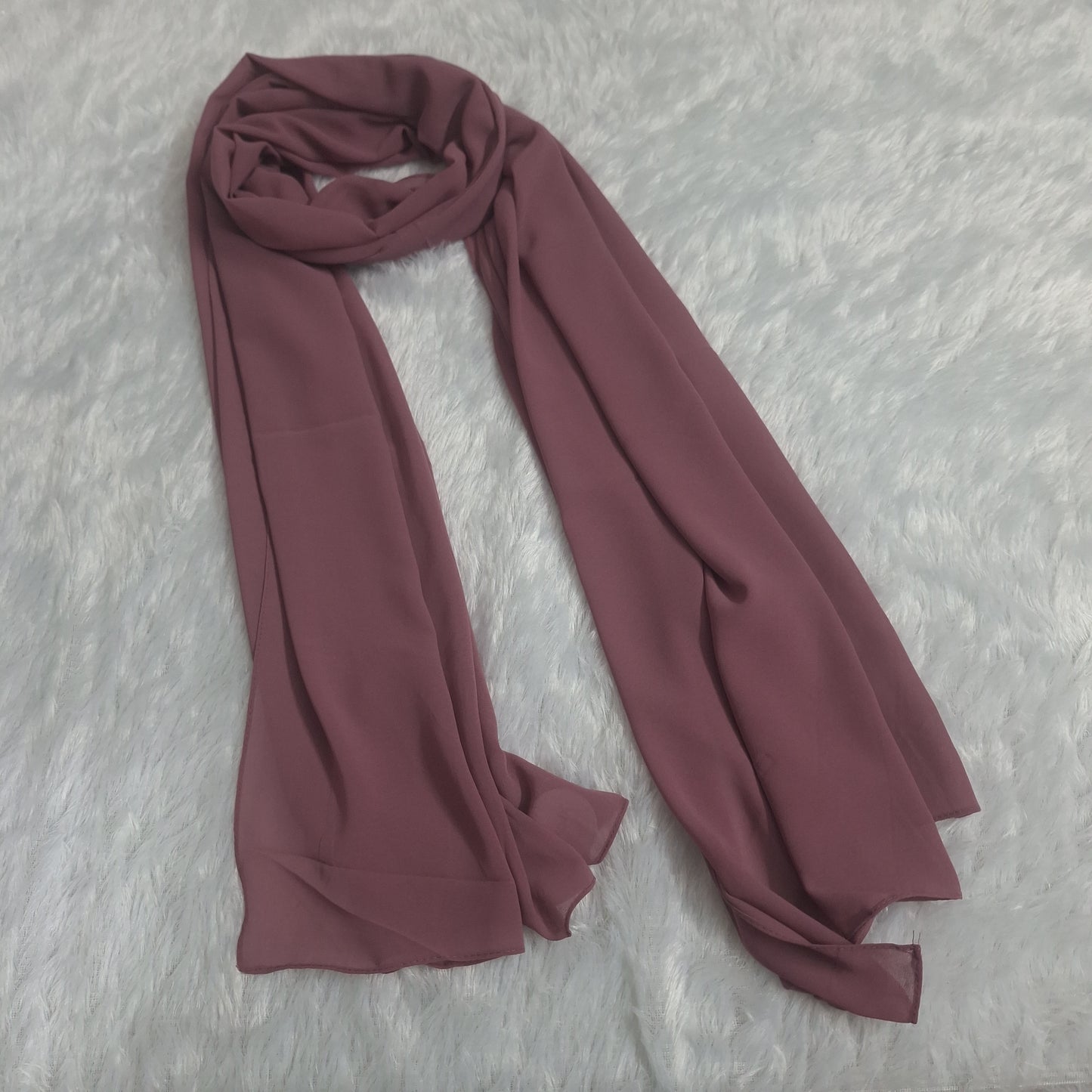 Rosewood Blush — Georgette Soft Drape Stole