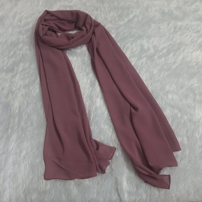 Rosewood Blush — Georgette Soft Drape Stole