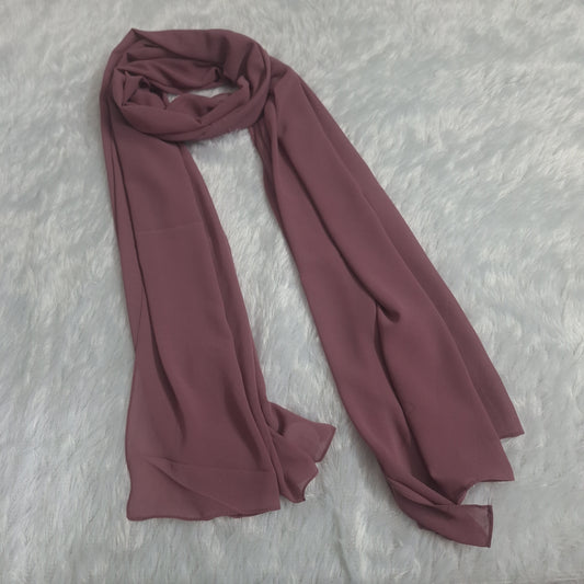 Rosewood Blush — Georgette Soft Drape Stole