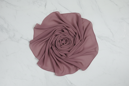 Rosewood Blush — Georgette Soft Drape Stole