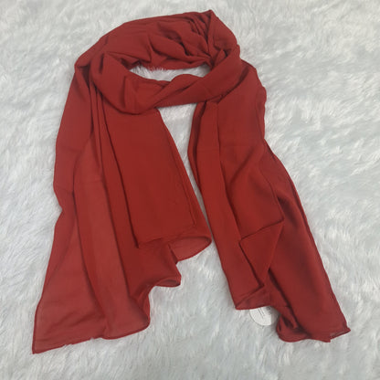 Rust Ember — Georgette Soft Drape Stole