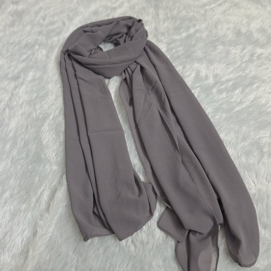 Ash Veil — Georgette Soft Drape Stole