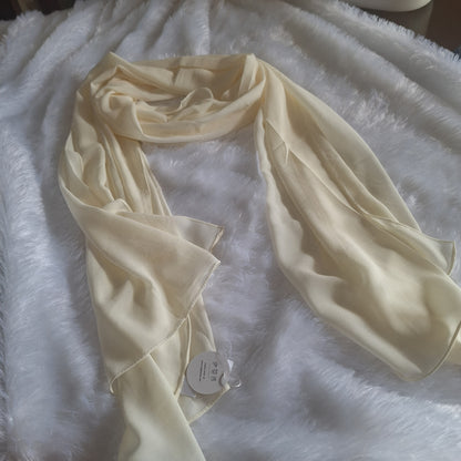 Vanilla Silk — Georgette Soft Drape Stole