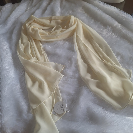 Vanilla Silk — Georgette Soft Drape Stole