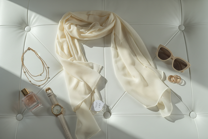 Vanilla Silk — Georgette Soft Drape Stole