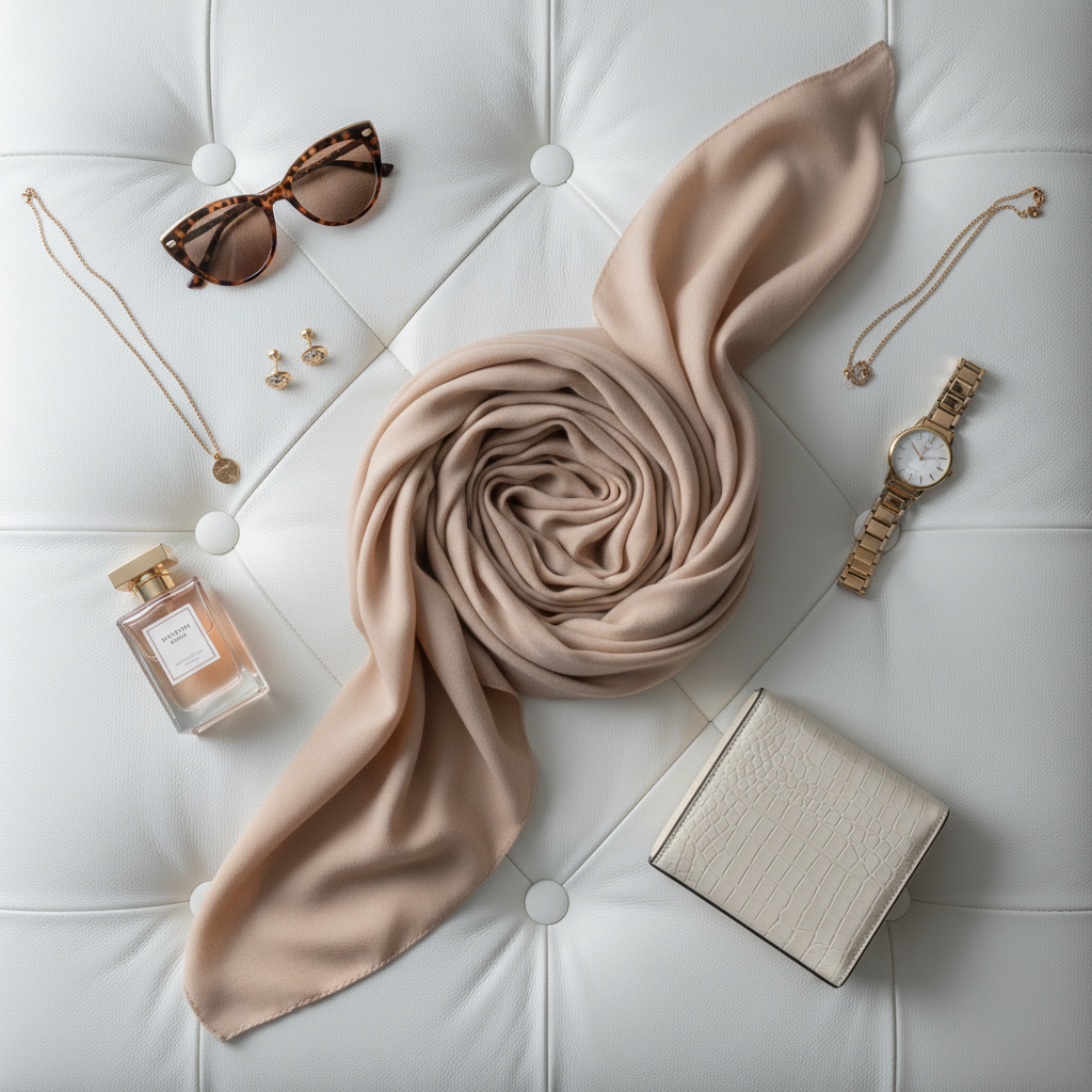 Sand Veil — Malaysian Georgette Scarf