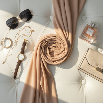 Mauve Veil — Malaysian Georgette Scarf