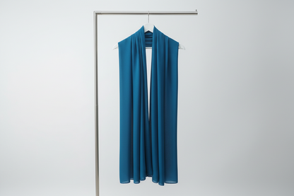 Sapphire Teal — Malaysian Georgette Scarf