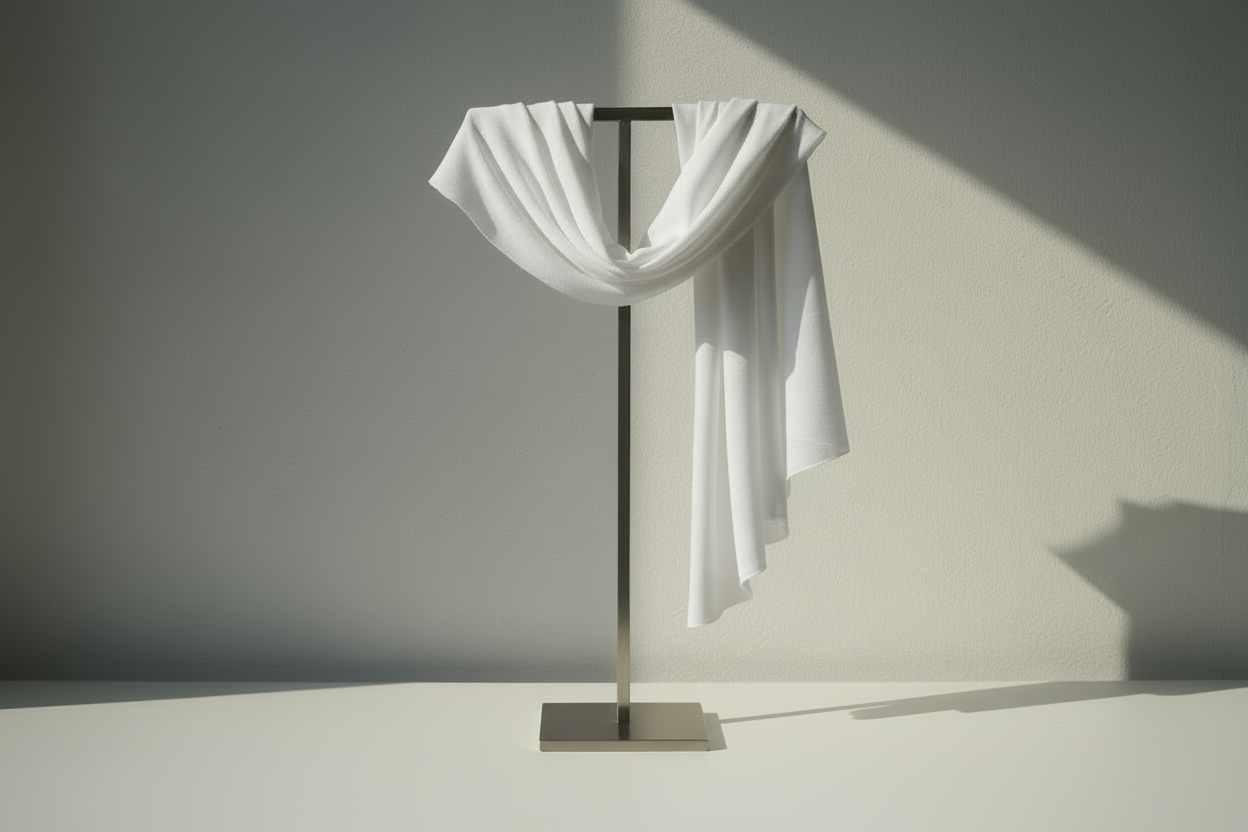 Snow Veil — Malaysian Georgette Scarf