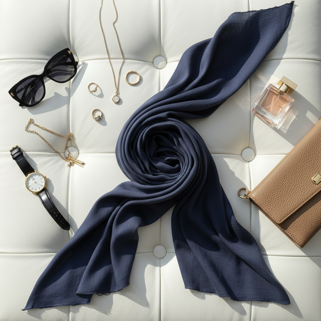 Midnight Slate — Moja Jersey Scarf