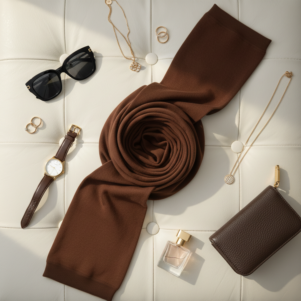 Burnt Cocoa — Moja Jersey Scarf