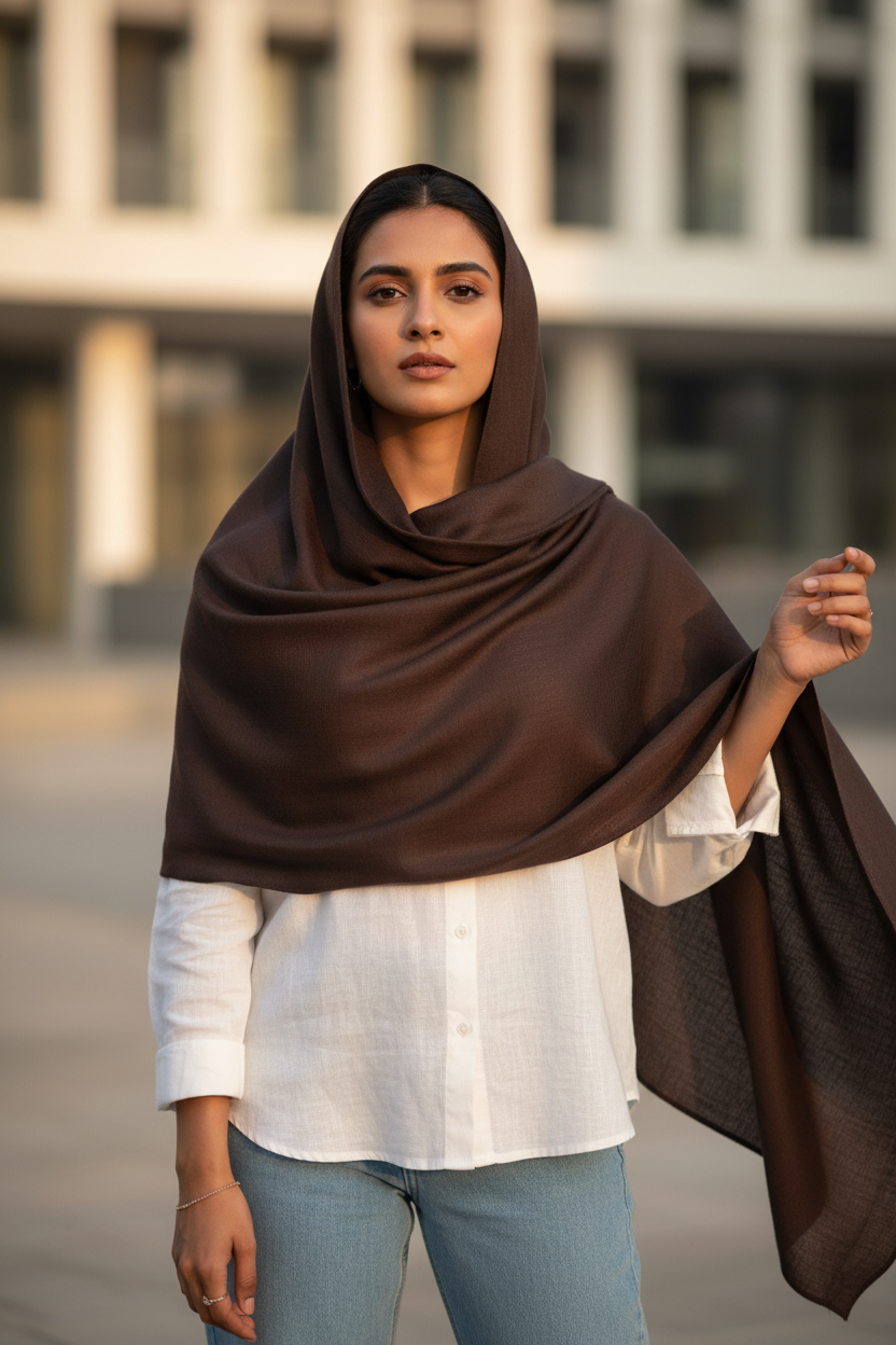 Cocoa Ash — MOJA Jersey Scarf