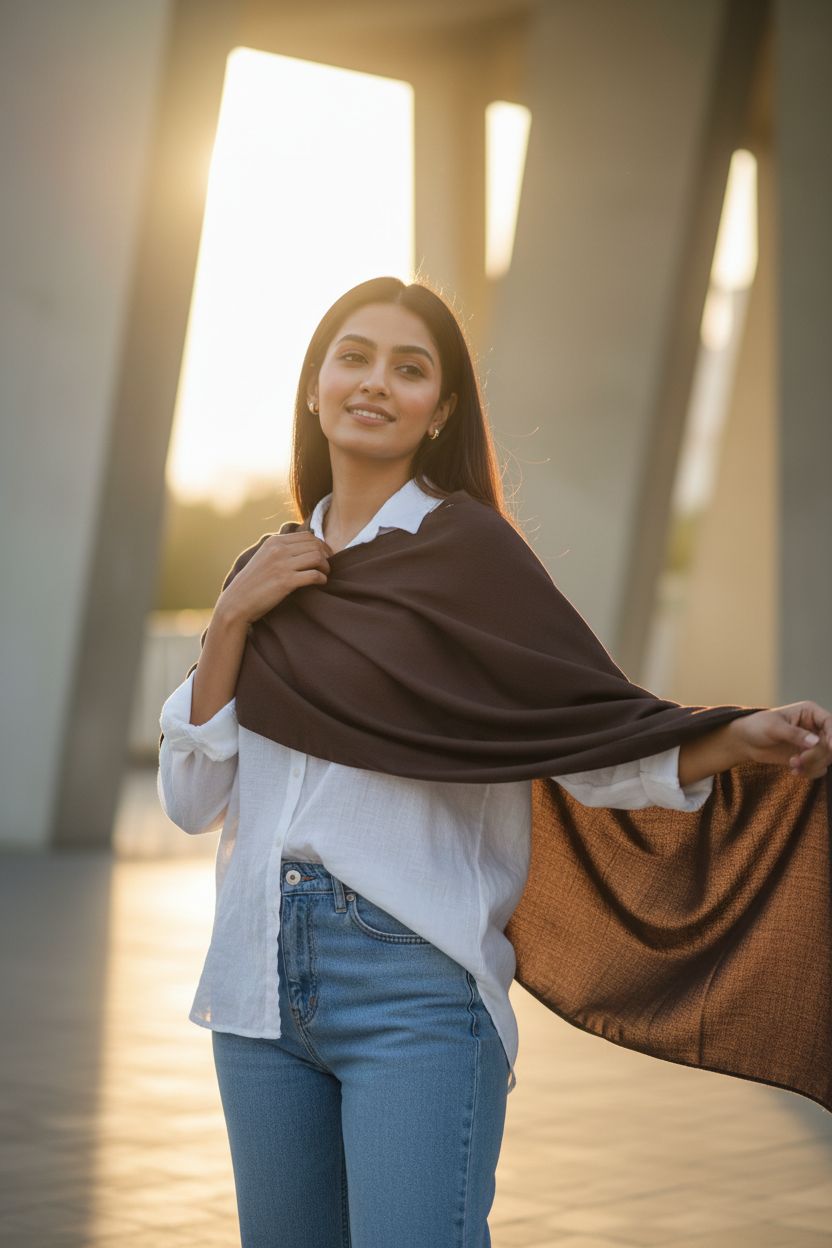 Cocoa Ash — MOJA Jersey Scarf