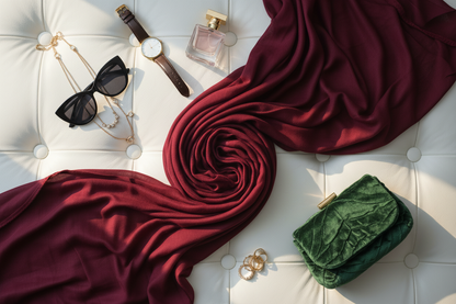 Auburn Wine — MOJA Jersey Scarf