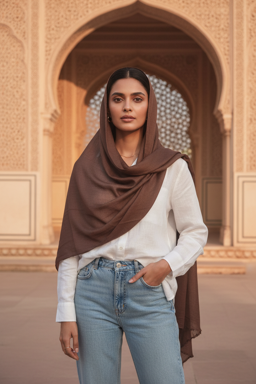 Cocoa Bean — MOJA Jersey Scarf